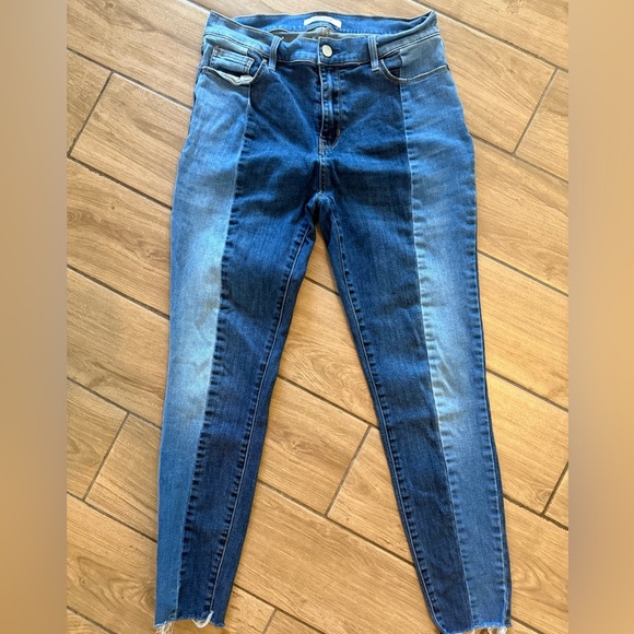 PacSun Two-Tone Blue High Rise Jegging Skinny Jeans - Picture 5 of 6